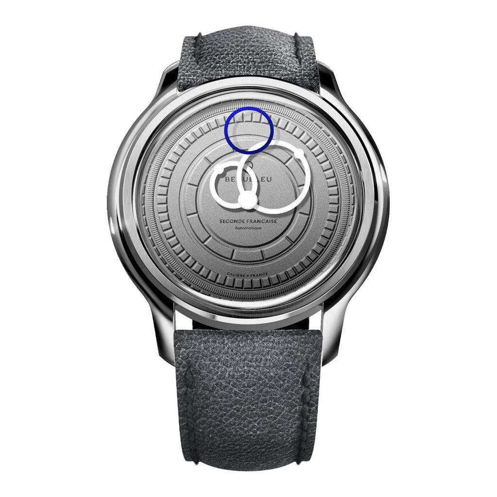 VOGTIME-MONTRES-BEAUBLEU-Seconde Française 19.24 Blanc Gris - Gris Grainé