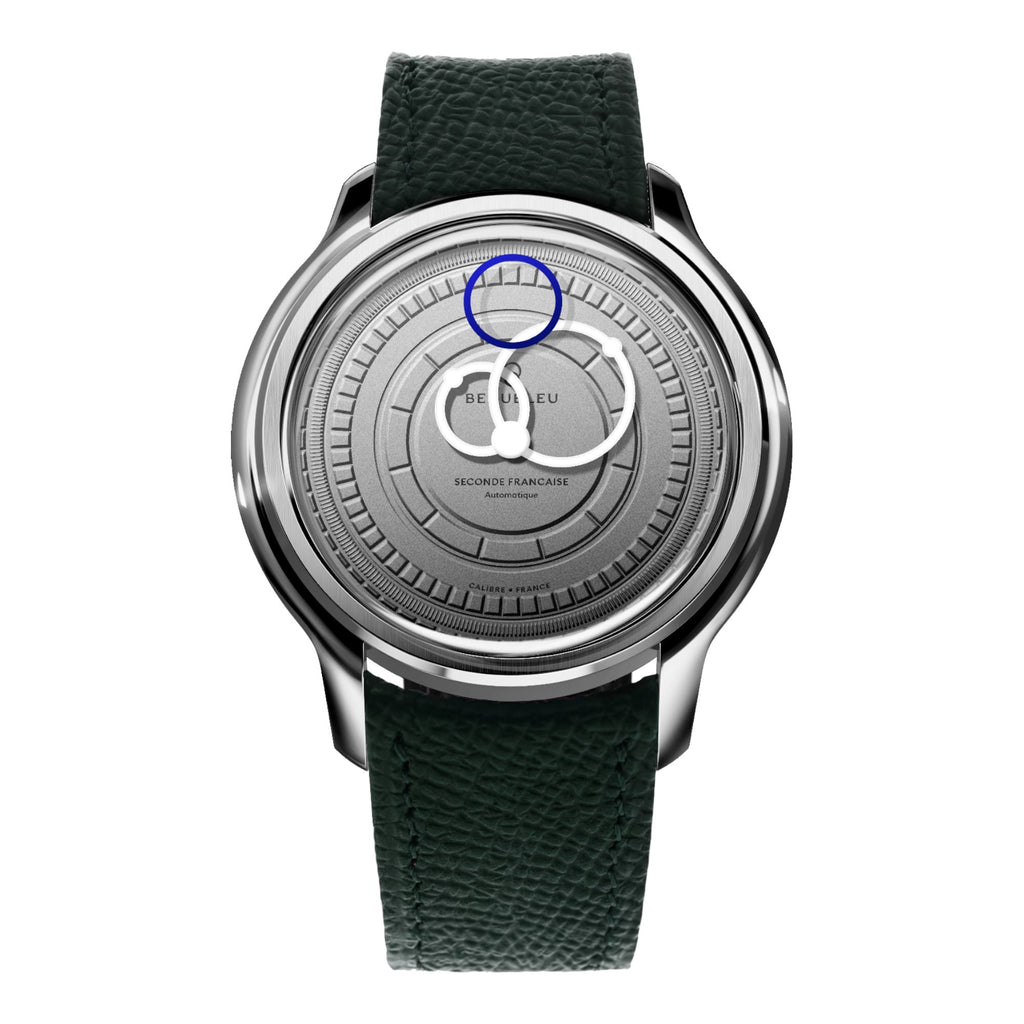 VOGTIME-MONTRES-BEAUBLEU-Seconde Française 19.24 Blanc Gris - Vert Grainé