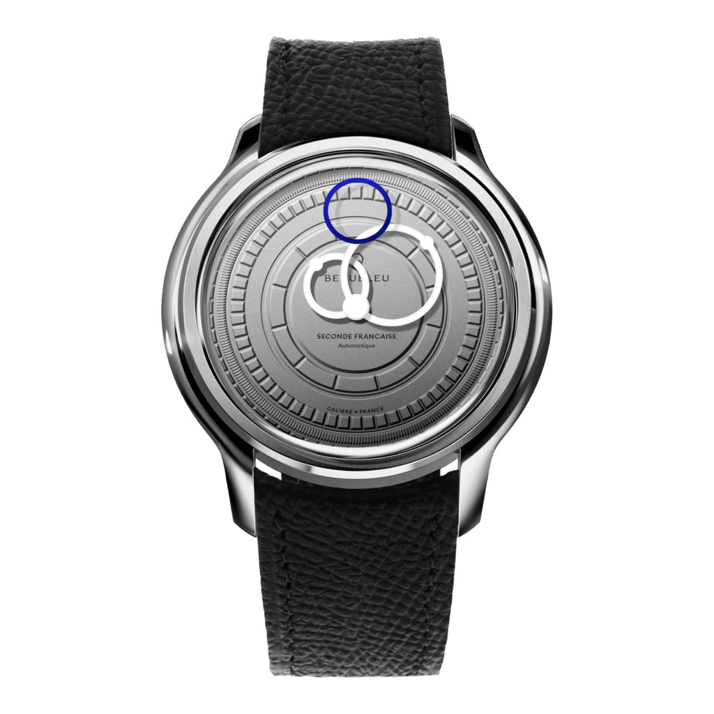 VOGTIME-MONTRES-BEAULEU-Seconde Française 19.24 Blanc Gris - Noir Grainé