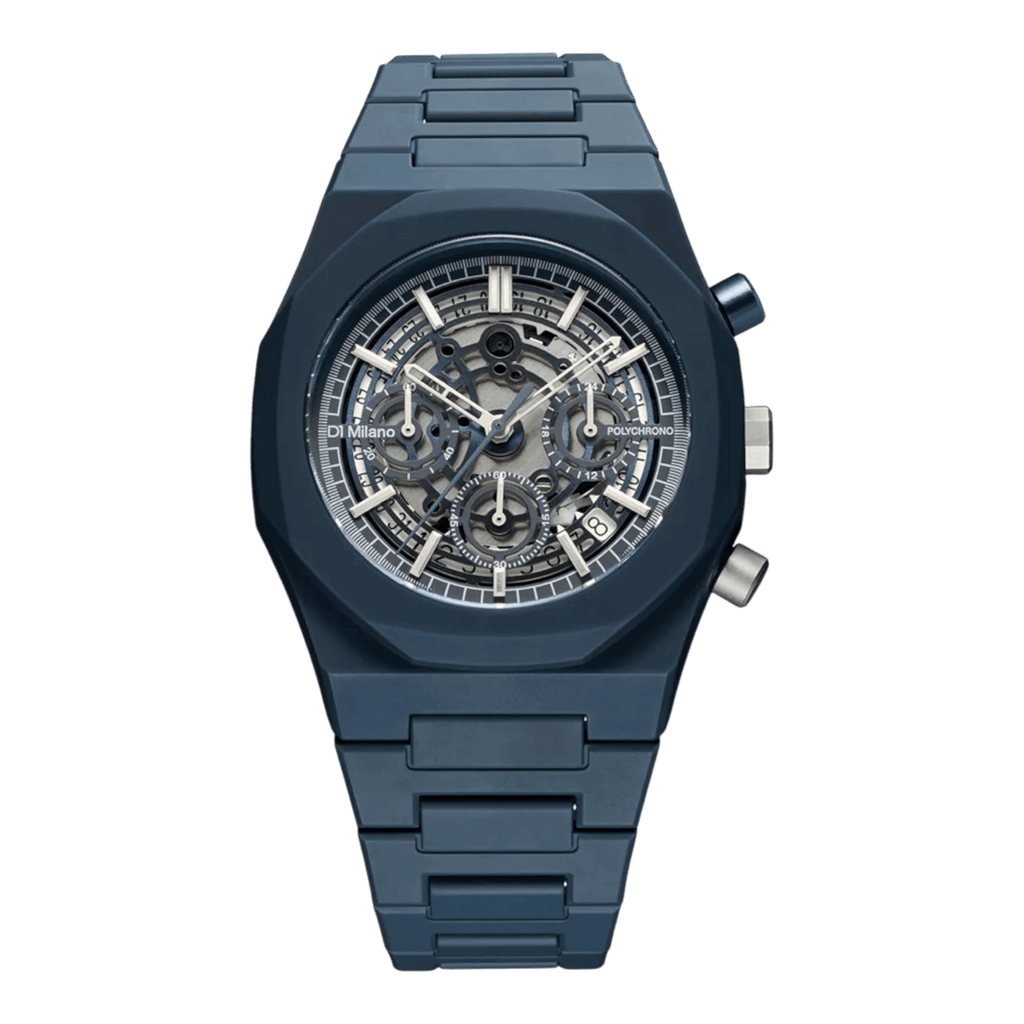 VOGTIME-MONTRES-D1-MILANO-Carbonlite - 40.5mm - Modèle L Polychrono - D1-PHBJ12