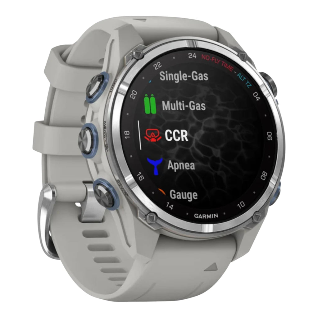 VOGTIME-MONTRES-Descent™ Mk3 - 43mm  Acier inoxydable avec bracelet en silicone gris cendré - 010-02753-04