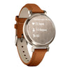 VOGTIME-MONTRES-GARMIN-Lily® 2 Classic  Cream Gold avec bracelet en cuir camel - 010-02839-02
