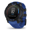 VOGTIME-MONTRES-GARMIN - Instinct® 3 – 45 mm, AMOLED  Noire avec bracelet bleu électrique - 010-02936-03