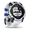 VOGTIME-MONTRES-GARMIN - Instinct® 3 – 45 mm, Solar  Blanche avec bracelet blanc/bleu électrique - 010-0293