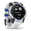 VOGTIME-MONTRES-GARMIN - Instinct® 3 – 45 mm, Solar  Blanche avec bracelet blanc/bleu électrique - 010-0293