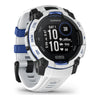 VOGTIME-MONTRES-GARMIN - Instinct® 3 – 45 mm, Solar  Blanche avec bracelet blanc/bleu électrique - 010-0293