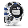 VOGTIME-MONTRES-GARMIN - Instinct® 3 – 45 mm, Solar  Blanche avec bracelet blanc/bleu électrique - 010-0293