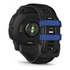 VOGTIME-MONTRES-GARMIN - Instinct® 3 – 50 mm - AMOLED  Noire avec bracelet noir/bleu électrique - 010-03020-03
