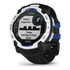 VOGTIME-MONTRES-GARMIN - Instinct® 3 – 50 mm, Solar  Blanche avec bracelet noir/bleu électrique - 010-02935-03
