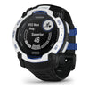 VOGTIME-MONTRES-GARMIN - Instinct® 3 – 50 mm, Solar  Blanche avec bracelet noir/bleu électrique - 010-02935-03