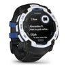 VOGTIME-MONTRES-GARMIN - Instinct® 3 – 50 mm, Solar  Blanche avec bracelet noir/bleu électrique - 010-02935-03