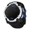 VOGTIME-MONTRES-GARMIN - Instinct® 3 – 50 mm, Solar  Blanche avec bracelet noir/bleu électrique - 010-02935-03