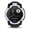 VOGTIME-MONTRES-GARMIN - Instinct® 3 – 50 mm, Solar  Blanche avec bracelet noir/bleu électrique - 010-02935-03