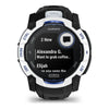 VOGTIME-MONTRES-GARMIN - Instinct® 3 – 50 mm, Solar  Blanche avec bracelet noir/bleu électrique - 010-02935-03