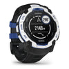 VOGTIME-MONTRES-GARMIN - Instinct® 3 – 50 mm, Solar  Blanche avec bracelet noir/bleu électrique - 010-02935-03