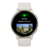 VOGTIME-MONTRES-GARMIN - vívoactive® 5 - Boitier ivoire avec lunette en aluminium Soft Gold et bracelet silicone ivoire - 010-02862-11