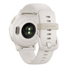 VOGTIME-MONTRES-GARMIN - vívoactive® 5 - Boitier ivoire avec lunette en aluminium Soft Gold et bracelet silicone ivoire - 010-02862-11