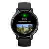 VOGTIMR-MONTRES-GARMIN - vívoactive® 5 - Boitier noir avec lunette en aluminium Gray et bracelet silicone noir - 010-02862-10