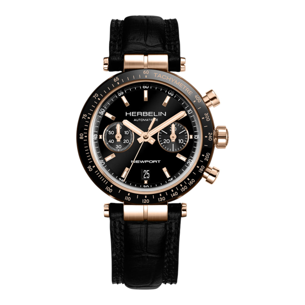 VOGTIME-MONTRES-HERBELIN-Newport Chronograph Heritage Automatique - 42mm - 256TRCN14