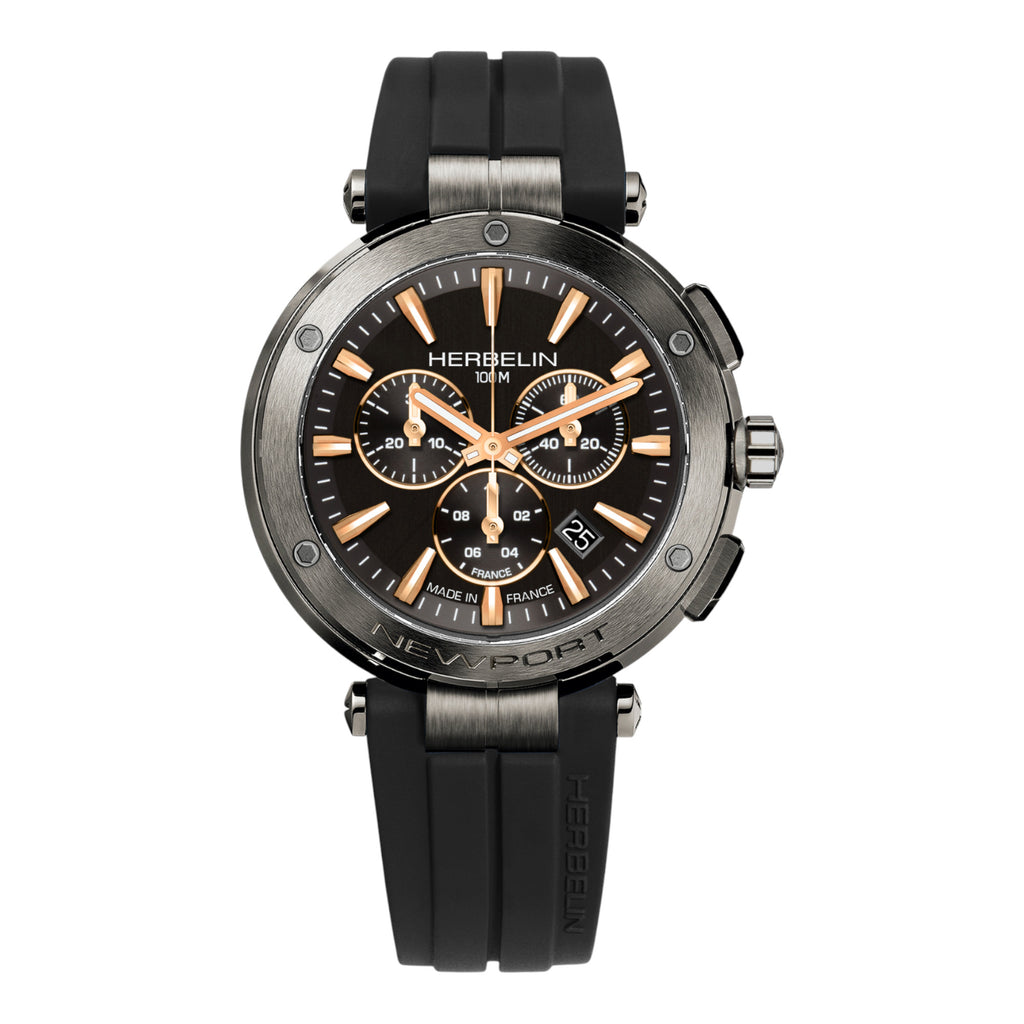 VOGTIME-MONTRES-HERBELIN-Newport Chronographe Quartz - 43.5mm - 37688/G33TCA