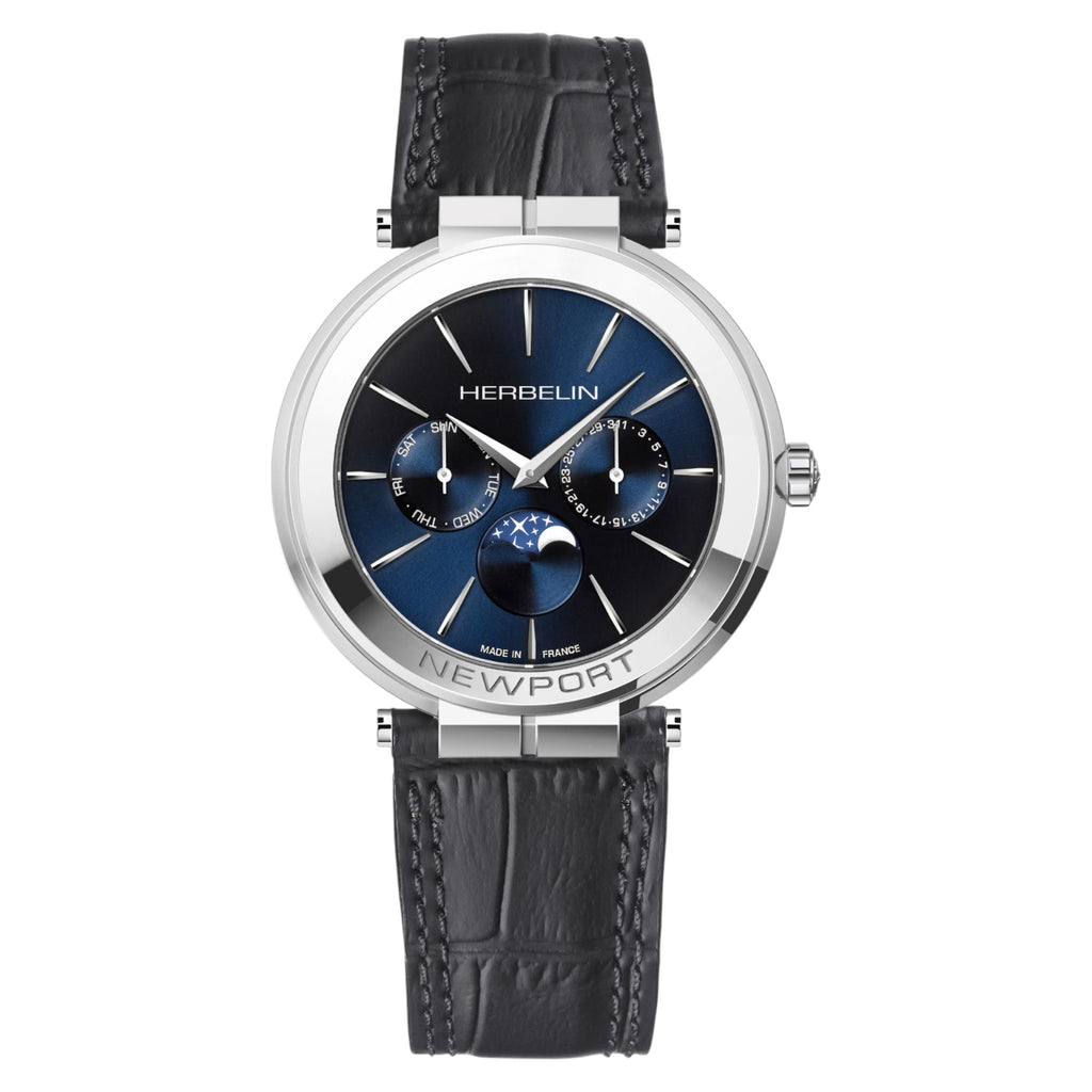 VOGTIME-MONTRES-HERBELIN-Newport  Slim Phase de Lune Quartz - 41.5mm - 12722AP15