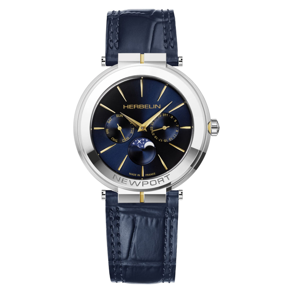 VOGTIME-MONTRES-HERBELIN-Newport  Slim Phase de Lune Quartz - 41.5mm - 12722T15BL