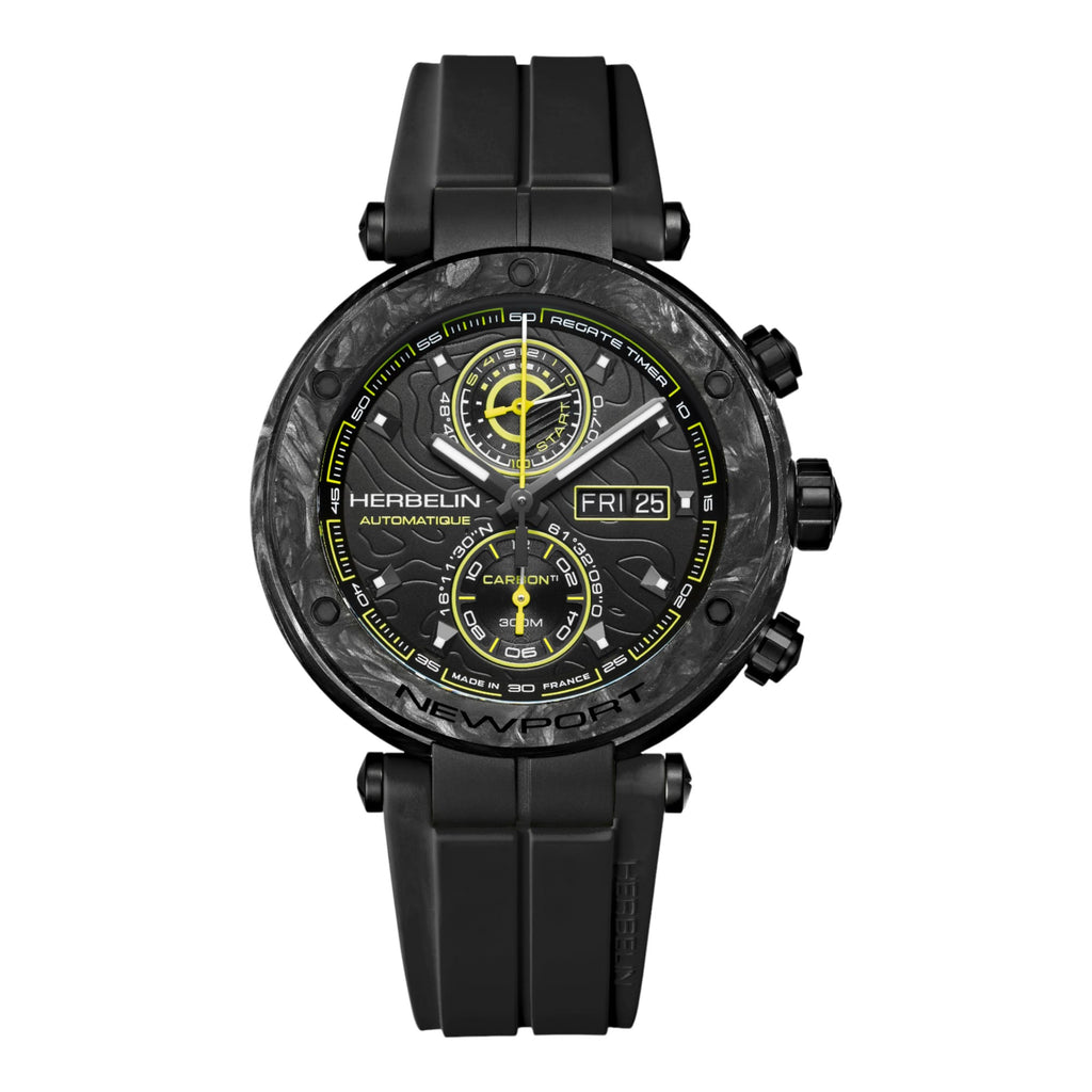 VOGTIME-MONTRES-HERBELIN -Newport Carbon Titane Automatique   46.5mm - 288CTN14CA