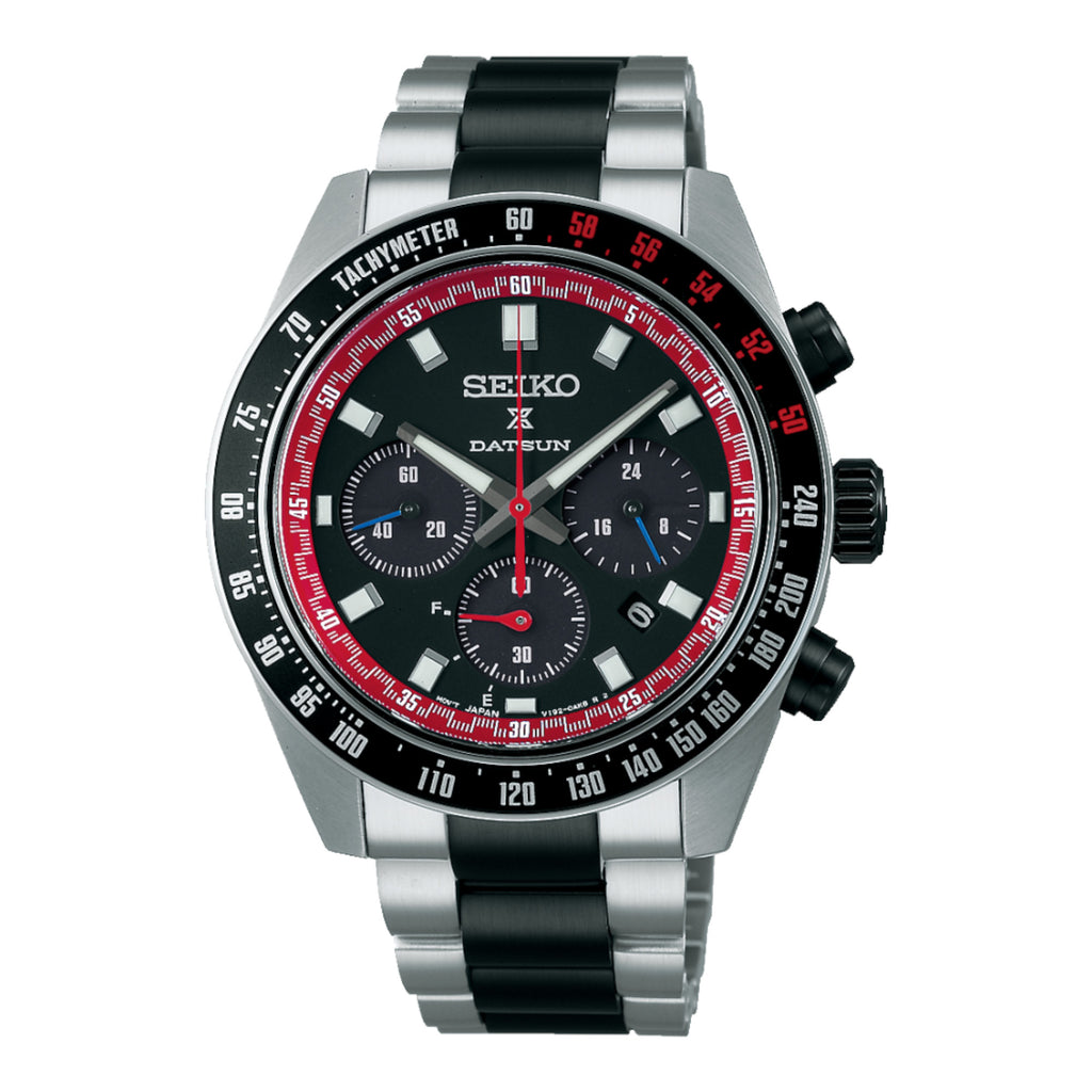 VOGTIME-MONTRES-SEIKO -Prospex - Speedtimer - Chronographe solaire - Edition limitée DATSUN - SSC957P1