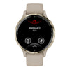  VOGTIME-MONTRES-Venu® 3S  Lunette en acier inoxydable Soft Gold avec boîtier et bracelet en silicone lin - 010-02785-02