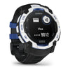 VOGTIME-MONTRES-GARMIN - Instinct® 3 – 50 mm, Solar  Blanche avec bracelet noir/bleu électrique - 010-02935-03