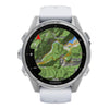 VOGTIME-MONTRES-fēnix® 8 – 43 mm, AMOLED  Sapphire, Acier Silver avec bracelet en silicone blanc - 010-02903-00