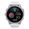 VOGTIME-MONTRES-fēnix® 8 – 43 mm, AMOLED  Sapphire, Acier Silver avec bracelet en silicone blanc - 010-02903-00