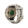 VOGTIME-MONTRES-fēnix® 8 – 43 mm, AMOLED  Sapphire, Soft Gold avec bracelet en silicone gris cendré/grès foncé - 010-02903-11