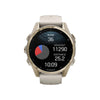 VOGTIME-MONTRES-fēnix® 8 – 43 mm, AMOLED  Sapphire, Soft Gold avec bracelet en silicone gris cendré/grès foncé - 010-02903-11