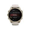 VOGTIME-MONTRES-fēnix® 8 – 43 mm, AMOLED  Sapphire, Soft Gold avec bracelet en silicone gris cendré/grès foncé - 010-02903-11