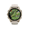 VOGTIME-MONTRES-fēnix® 8 – 43 mm, AMOLED  Sapphire, Soft Gold avec bracelet en silicone gris cendré/grès foncé - 010-02903-11