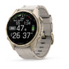 VOGTIME-MONTRES-fēnix® 8 – 43 mm, AMOLED  Sapphire, Soft Gold avec bracelet en silicone gris cendré/grès foncé - 010-02903-40