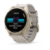 VOGTIME-MONTRES-fēnix® 8 – 43 mm, AMOLED  Sapphire, Soft Gold avec bracelet en silicone gris cendré/grès foncé - 010-02903-40