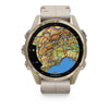 VOGTIME-MONTRES-fēnix® 8 – 43 mm, AMOLED  Sapphire, Soft Gold avec bracelet en silicone gris cendré/grès foncé - 010-02903-40