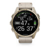 VOGTIME-MONTRES-fēnix® 8 – 43 mm, AMOLED  Sapphire, Soft Gold avec bracelet en silicone gris cendré/grès foncé - 010-02903-40