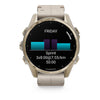 VOGTIME-MONTRES-fēnix® 8 – 43 mm, AMOLED  Sapphire, Soft Gold avec bracelet en silicone gris cendré/grès foncé - 010-02903-40