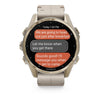 VOGTIME-MONTRES-fēnix® 8 – 43 mm, AMOLED  Sapphire, Soft Gold avec bracelet en silicone gris cendré/grès foncé - 010-02903-40
