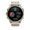VOGTIME-MONTRES-fēnix® 8 – 43 mm, AMOLED  Sapphire, Soft Gold avec bracelet en silicone gris cendré/grès foncé - 010-02903-40