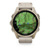 VOGTIME-MONTRES-fēnix® 8 – 43 mm, AMOLED  Sapphire, Soft Gold avec bracelet en silicone gris cendré/grès foncé - 010-02903-40