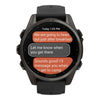 VOGTIME-MONTRES-fēnix® 8 – 43 mm, AMOLED  Sapphire, Titane Carbon Gray DLC avec bracelet en silicone noir/gris galet - 010-02903-21