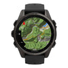 VOGTIME-MONTRES-fēnix® 8 – 43 mm, AMOLED  Sapphire, Titane Carbon Gray DLC avec bracelet en silicone noir/gris galet - 010-02903-21