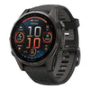 VOGTIME-MONTRES-fēnix® 8 – 43 mm, AMOLED  Sapphire, Titane Carbon Gray DLC avec bracelet en silicone noir/gris galet - 010-02903-21