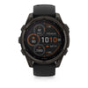 VOGTIME-MONTRES-fēnix® 8 – 47 mm, AMOLED  Sapphire, Titane Carbon Gray DLC avec bracelet en silicone noir/gris galet - 010-02904-21