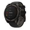 VOGTIME-MONTRES-fēnix® 8 – 47 mm, AMOLED  Sapphire, Titane Carbon Gray DLC avec bracelet en silicone noir/gris galet - 010-02904-21
