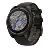 VOGTIME-MONTRES-fēnix® 8 – 47 mm, AMOLED  Sapphire, Titane Carbon Gray DLC avec bracelet en silicone noir/gris galet - 010-02904-21